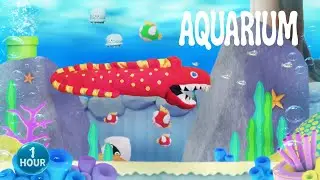 Super Mario Plush | 1 Hour Relaxing Aquarium Fish Tank 4K | Underwater SFX | No Music