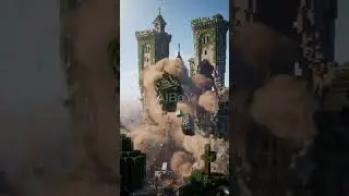 Massive Ivy-Covered Minecraft Castle EXPLODES! 💥🏰 | Epic Destruction