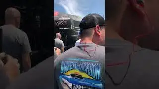 Top Fuel throttle blip in pits