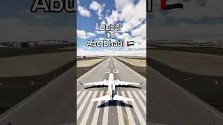 The FASTEST Flight from Dubai to Abu Dhabi! 🇦🇪 #aviation #avgeek #aviationlovers #shorts