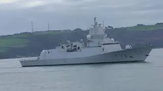 Norwegian Frigate F314 HNOMS Thor Heyerdahl arriving into Plymouth 04-01-19 (4K & HD)
