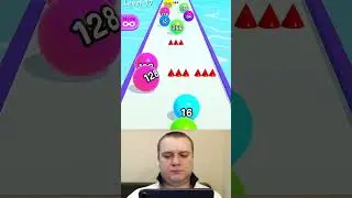 Ball Run 2048  ❗ Level 17❗#games #shorts