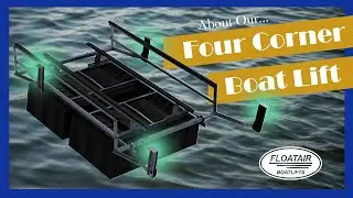 Floatair Boatlifts - Four Corner Mount Boat Lift For Floating Docks