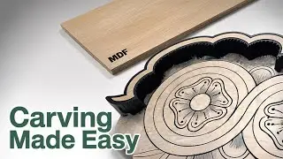 MDF Wood Carving with Router Machine // M Shahzad Furniture