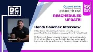 DC Buzz June Zoom series: Interview with Dondi Sanchez | Owner of Immanuel Production Group