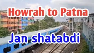 Howrah to Patna JANSHATABDI with LHB Coach train 02023 Howrah junction to Patna junction