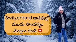 Beautiful Snowy Forest Walk in Switzerland| ❄️ 🌲 Relaxing Winter Walk@LineyLakhiSparks