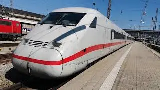 Ankunft eines ICE 2 am Münchner Hauptbahnhof