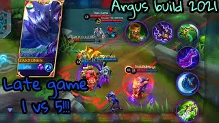 Mythic comeback using Argus!!!😆😆😆 I Unstoppable by having full build|MLBB
