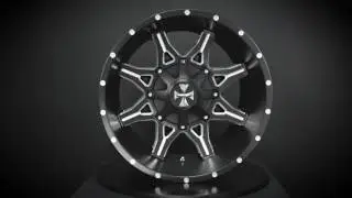 CALI OFFROAD   OBNOXIOUS 9107   SATIN BLACK W  MILLED SPOKES, www.candhautoaccessories.net
