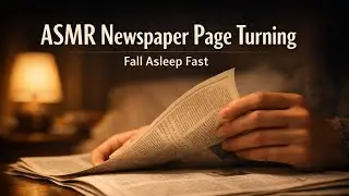 Fall Asleep Fast with ASMR Newspaper Page Turning