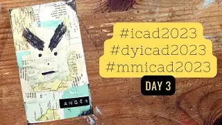 Day 3 | #icad2023 | #dyi2023 | #mmicad2023 | Mixed Media Index Card A Day | #flightyrambler | #icad