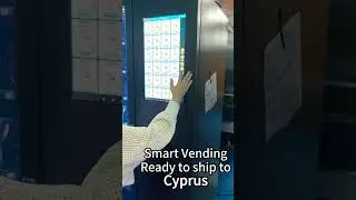 Smart vending machine ready to ship to Cyprus #vendingmachinefactory