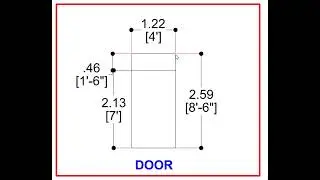 STANDARD SIZE DOOR 4'-0