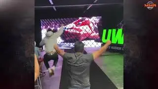 The reaction at Moreno's gym, Entram Gym in Tijuana MX, the moment he became UFC flyweight champion