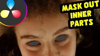 How to MASK OUT INNER PARTS of your Subject in Davinci Resolve | 1 Minute Tips
