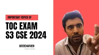 Most Important Topics in ToC | S3 |CSE | Btech | Ktu | Btechified