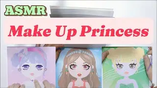 [💗ASMR💗] Cute Princess Sticker Make Up DIY #stiker #sticker #diy #makeup #princess #imut