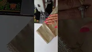 how to attach gum lace in sleeves #fashion #viral #silaisikhe