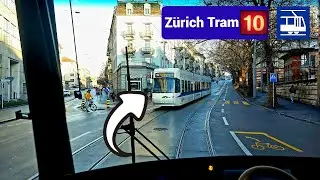 Z&uuml;rich Tram 10 Cab Ride | Z&uuml;rich HB - Universit&auml;t Irchel Ridealong [4K]