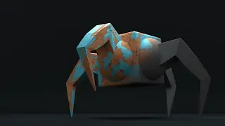 Animation and texturing in Blender 3D inspired by @Polyfjord tutorial