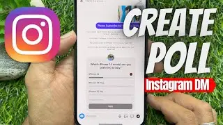 How To Create A Poll On Instagram DM | Instagram Direct Messages | instagram new update