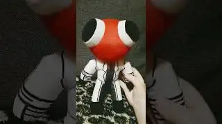 red rainbow friends plush