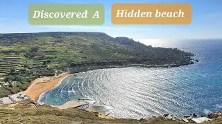 Discovered a hidden beach in Malta 🤩