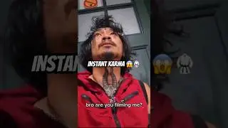 Instant Karma 😤💥 Asian Man Lands Spinning Kick After German Slaps His Phone