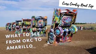 《 Driving on Route 66》| Oklahoma Route 66 Museum, Cadillac Ranch, U-Drop Inn Cafe