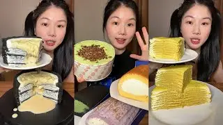 [ASMR] Dessert Mukbang Eating Creamy Cake | Mukbang Eating Show💗🍰🧁