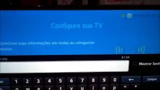 SAMSUNG LED TV UN40F5500  40 pol - Unboxing - Primeiras Impress&otilde;es - Configura&ccedil;&atilde;o Inicial - Wiifi