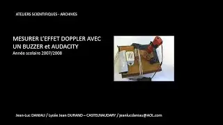 Mesurer l'effet Doppler avec audacity