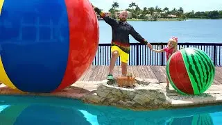 Alice and Dad Best moments from Summer Vacation in Funny Stories for Kids