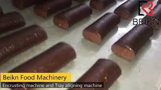 Fig newton cookies encrusting making machine-Beikn Machinery