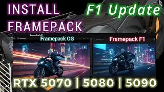 RTX 50 Series Framepack F1 Update Install | Uncensored Low VRAM AI Video Generation | 5070 5080 5090