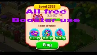 Homescapes level 2553 All free booster use