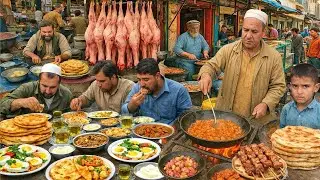 Breakfast in old Afghanistan | Traditional Early morning Street Food | Liver fry | Subha ka Nashta