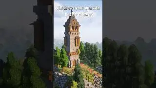 new tutorial for this medieval watchtower is out now! #minecraft #minecraft #ideas #shorts