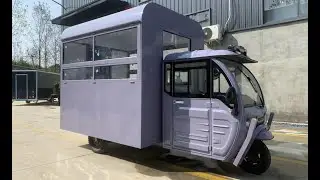 Electric Low-speed Food Cart Three-wheel Electric Food Truck #foodtruck #foodtrailer #foodcart
