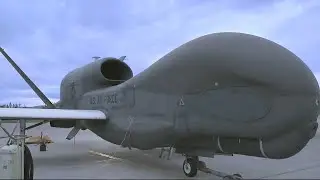 RQ-4 Global Hawk Drone From Beale AFB Lands At Eielson AFB In Alaska For First Time