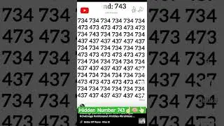 Challenge yourself to spot 743 in 7 sec. #spot #challnege #oddoneout #riddles #brainteaser #100k #1k
