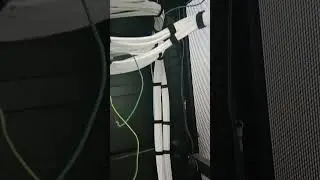 CAT6A Cable Dressing #electromechanical #internet #uae #building #cable #cabnet #wiring #technology