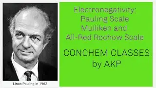 Electronegativity:Pauling Scale, Mulliken and All-Red Rochow Scale