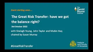 The Great Risk Transfer: have we got the balance right?