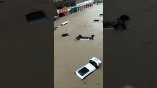 Apocalypse in China! Worst flood in Zhengzhou history! #shorts