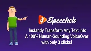 🎤🎶Speechelo Instantly Transform Any Text Into A 100 % Human Sounding🎵Voice-Over with only 3 clicks💯✅