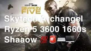 Skytech Archangel 3.0 Ryzen 5 3600 GTX 1660s BENCHMARK!! Call Of Duty- WARZONE! FPS-LOW,MED,HIGH