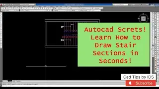 Unlock Autocad Secrets! Learn How to Draw Stair Sections in Seconds!