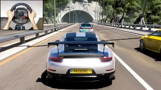 Porsche 911 GT2 RS - Forza Horizon 5 Goliath Race | Logitech G29 Gameplay